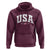 USA Hoodie American Flag Patriotic 4th of July - Wonder Print Shop