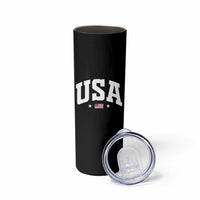 USA Skinny Tumbler American Flag Patriotic 4th of July - Wonder Print Shop