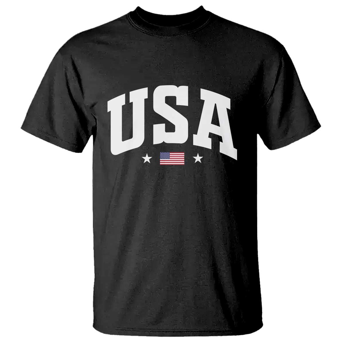 USA T Shirt American Flag Patriotic 4th of July - Wonder Print Shop