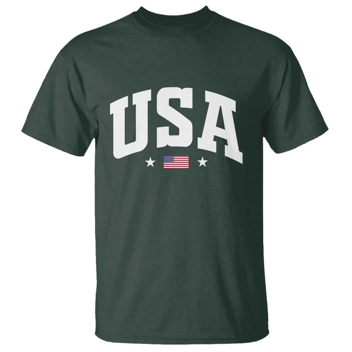 USA T Shirt American Flag Patriotic 4th of July - Wonder Print Shop