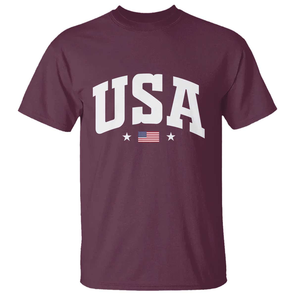 USA T Shirt American Flag Patriotic 4th of July - Wonder Print Shop