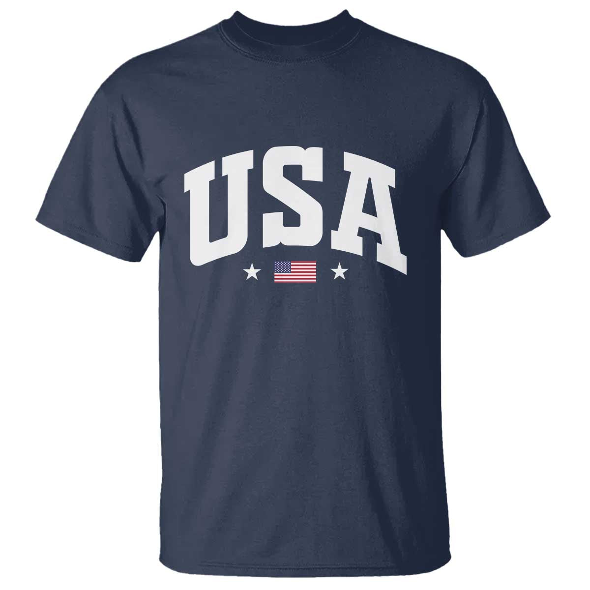 USA T Shirt American Flag Patriotic 4th of July - Wonder Print Shop