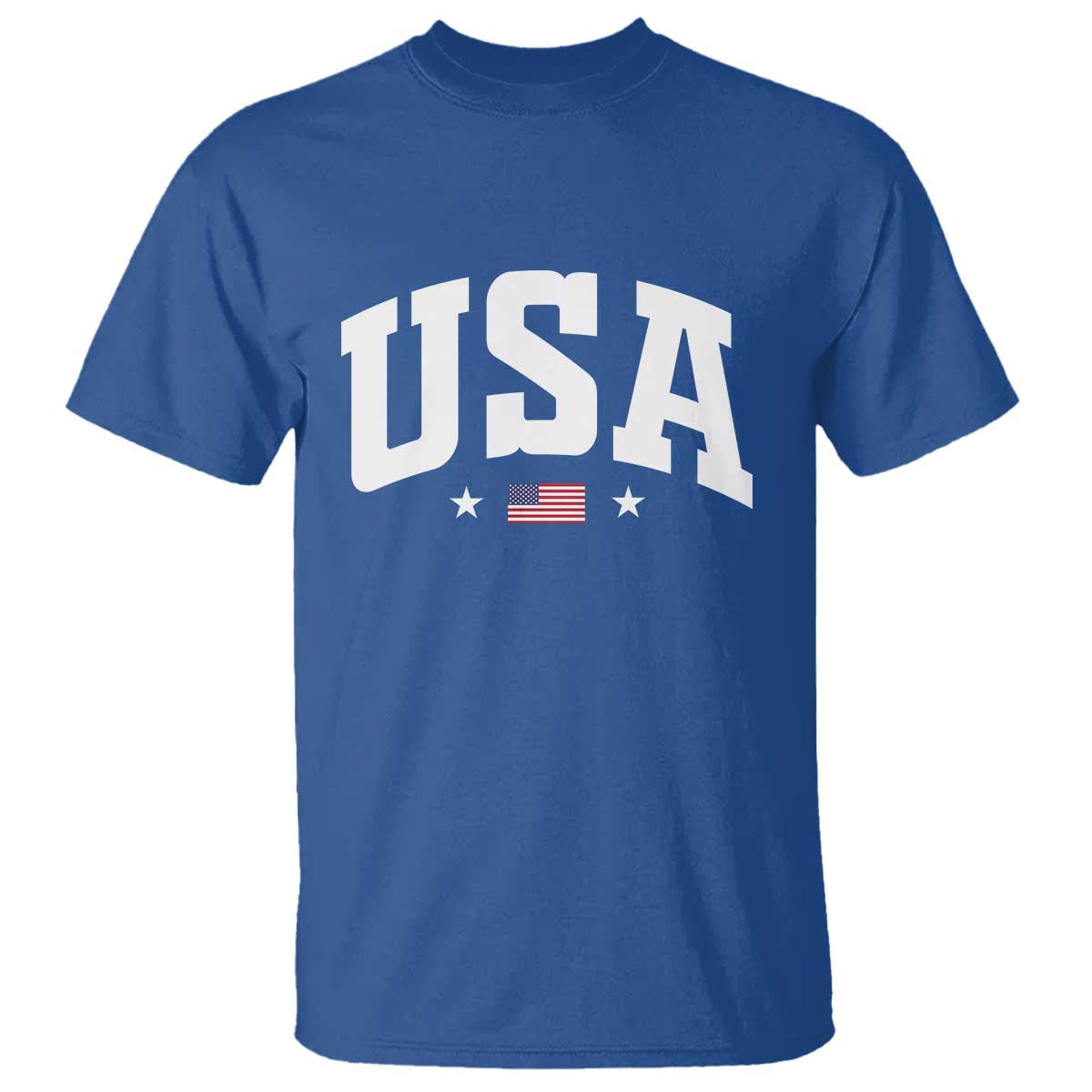 USA T Shirt American Flag Patriotic 4th of July - Wonder Print Shop