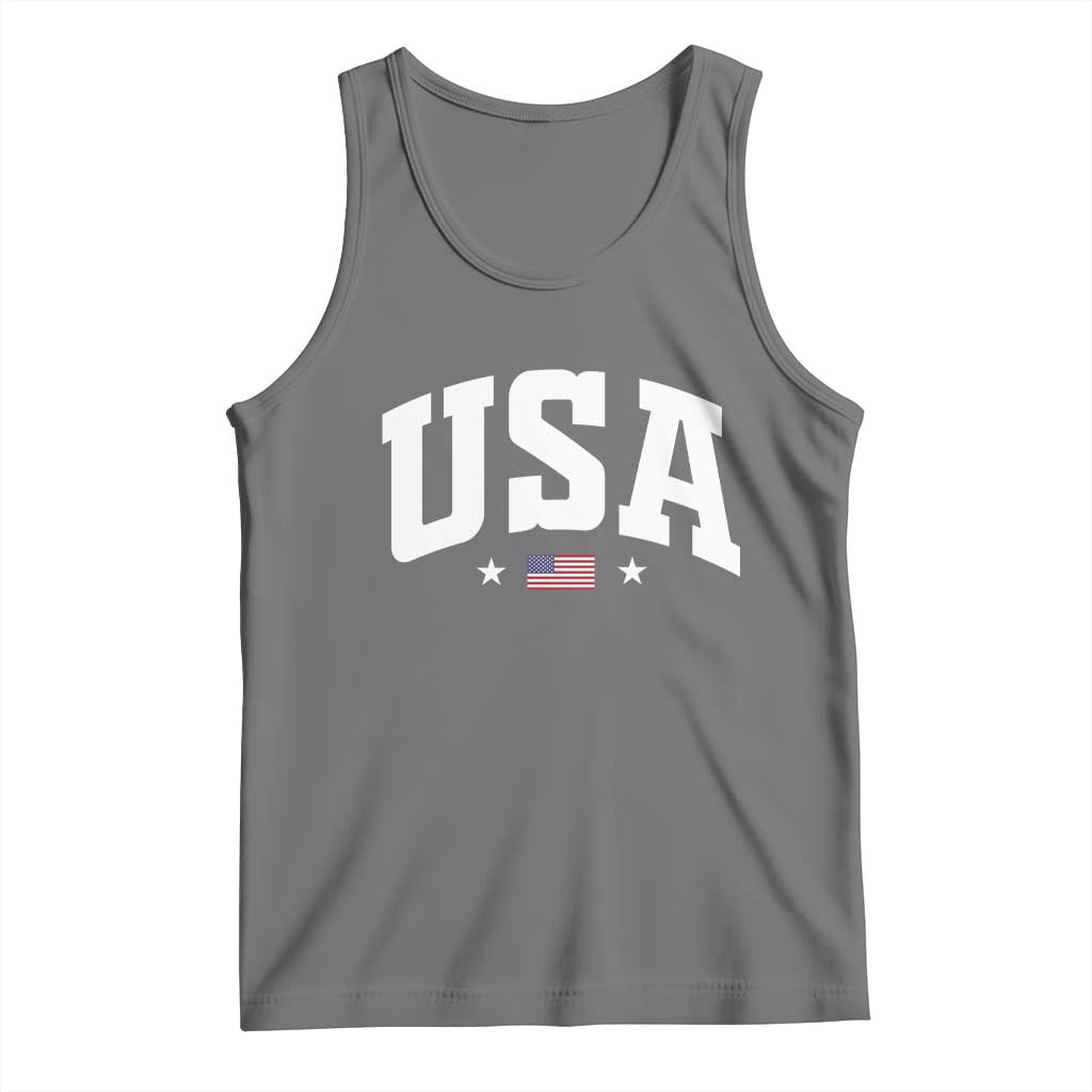 USA Tank Top American Flag Patriotic 4th of July - Wonder Print Shop