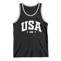 USA Tank Top American Flag Patriotic 4th of July - Wonder Print Shop
