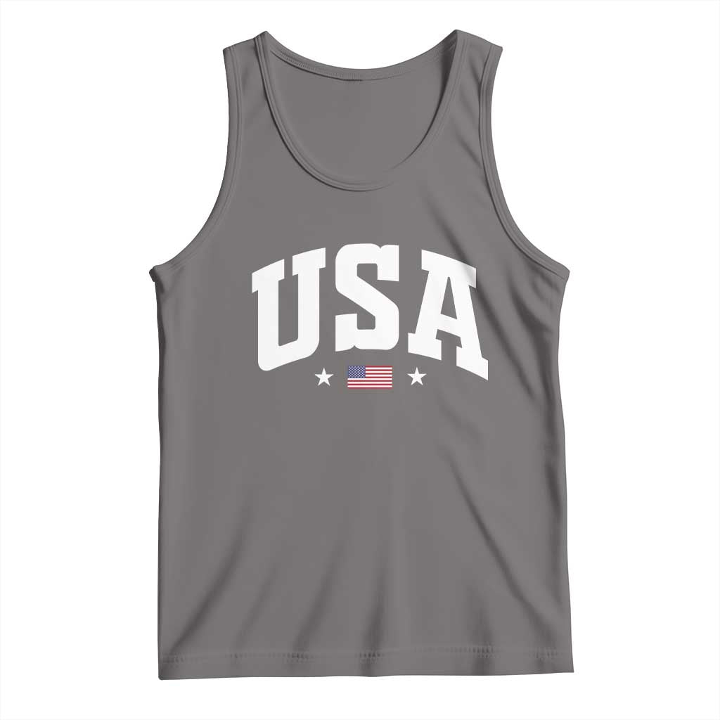 USA Tank Top American Flag Patriotic 4th of July - Wonder Print Shop