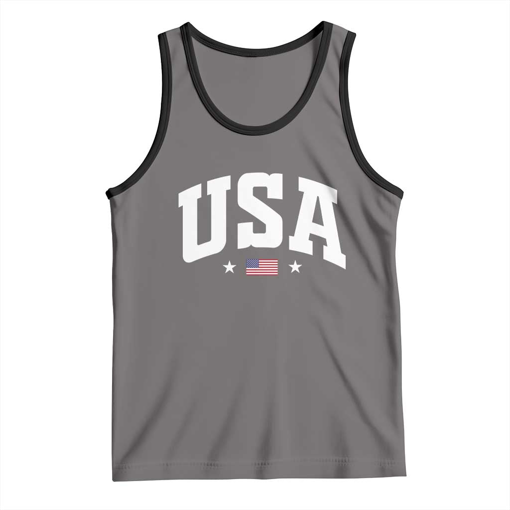 USA Tank Top American Flag Patriotic 4th of July - Wonder Print Shop