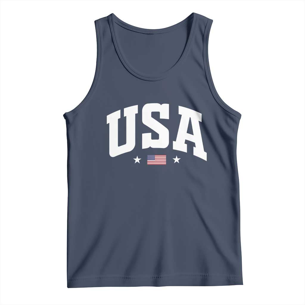 USA Tank Top American Flag Patriotic 4th of July - Wonder Print Shop