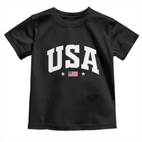 USA Toddler T Shirt American Flag Patriotic 4th of July - Wonder Print Shop