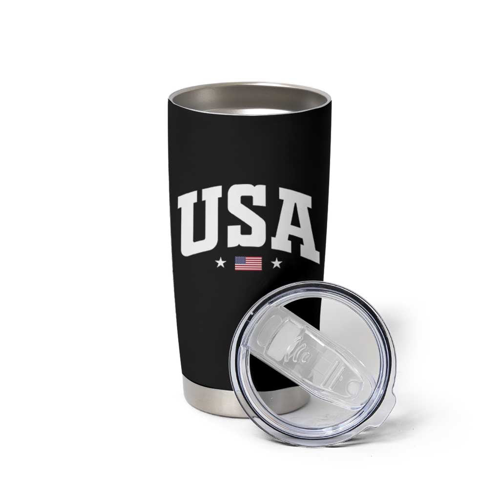 USA Tumbler Cup American Flag Patriotic 4th of July - Wonder Print Shop