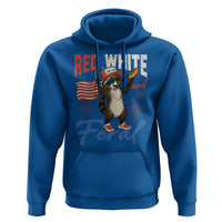 Funny Raccoon July 4th Hoodie Red White and Feral Patriotic Trash Panda - Wonder Print Shop