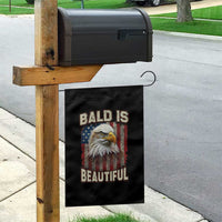 American Flag Bald Eagle Garden Flag Bald Is Beautiful Retro 4th of July Independence Day - Wonder Print Shop
