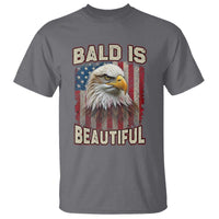 American Flag Bald Eagle T Shirt Bald Is Beautiful Retro 4th of July Independence Day - Wonder Print Shop