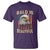 American Flag Bald Eagle T Shirt Bald Is Beautiful Retro 4th of July Independence Day - Wonder Print Shop