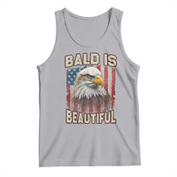 American Flag Bald Eagle Tank Top Bald Is Beautiful Retro 4th of July Independence Day - Wonder Print Shop