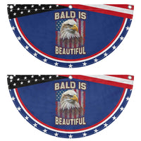 American Flag Bald Eagle Patriotic Fan Flag Bald Is Beautiful Retro 4th of July Independence Day