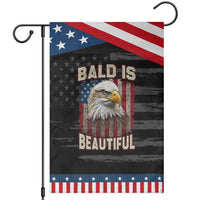 American Flag Bald Eagle Garden Flag Bald Is Beautiful Retro 4th of July Independence Day