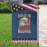 American Flag Bald Eagle Garden Flag Bald Is Beautiful Retro 4th of July Independence Day