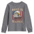 American Flag Bald Eagle Youth Sweatshirt Bald Is Beautiful Retro 4th of July Independence Day - Wonder Print Shop