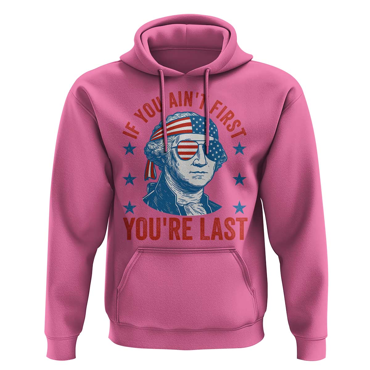 Funny 4th Of July Hoodie George Washington Stay Strapped Or Get Clapped - Wonder Print Shop