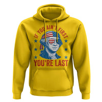 Funny 4th Of July Hoodie George Washington Stay Strapped Or Get Clapped - Wonder Print Shop