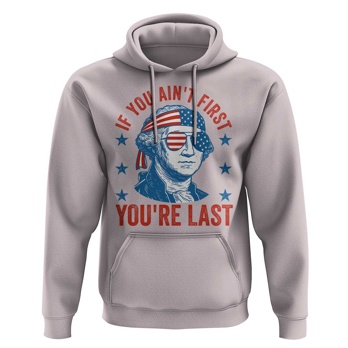 Funny 4th Of July Hoodie George Washington Stay Strapped Or Get Clapped - Wonder Print Shop