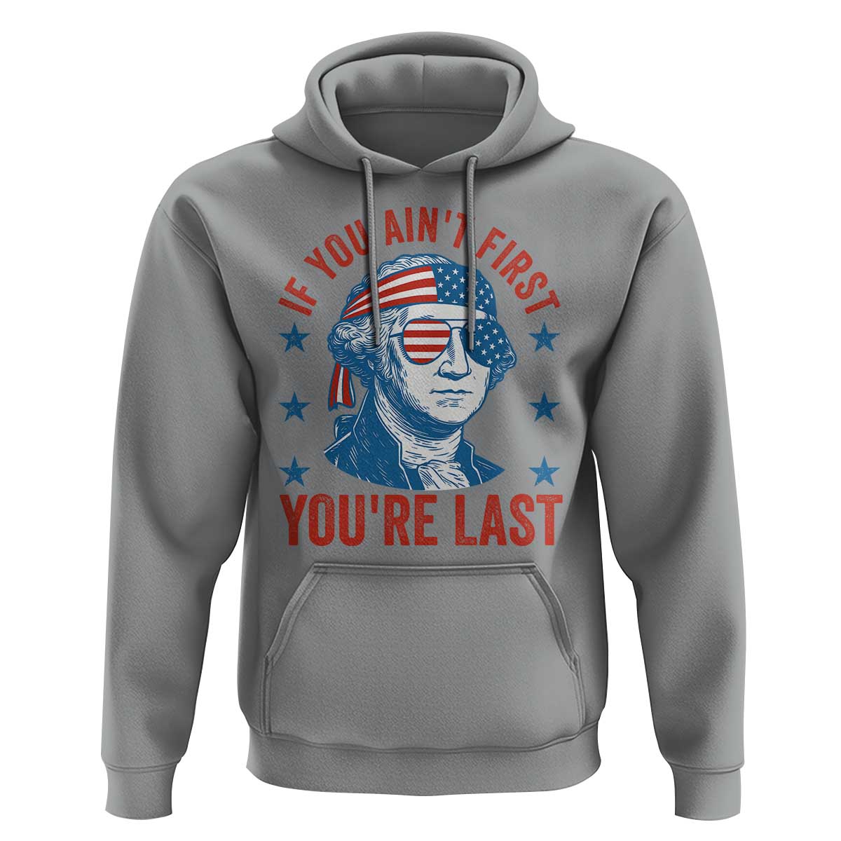Funny 4th Of July Hoodie George Washington Stay Strapped Or Get Clapped - Wonder Print Shop