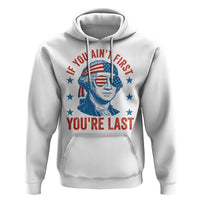 Funny 4th Of July Hoodie George Washington Stay Strapped Or Get Clapped - Wonder Print Shop