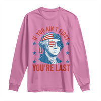 Funny 4th Of July Long Sleeve Shirt George Washington Stay Strapped Or Get Clapped - Wonder Print Shop