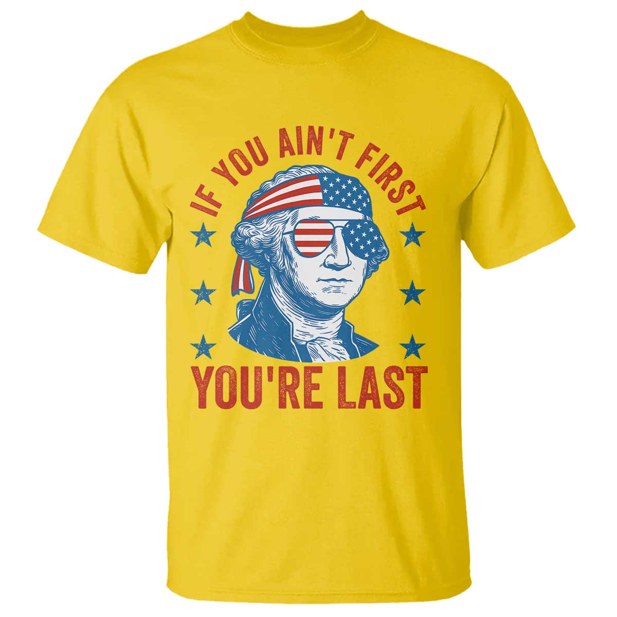 Funny 4th Of July T Shirt George Washington Stay Strapped Or Get Clapped - Wonder Print Shop
