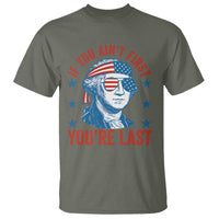 Funny 4th Of July T Shirt George Washington Stay Strapped Or Get Clapped - Wonder Print Shop