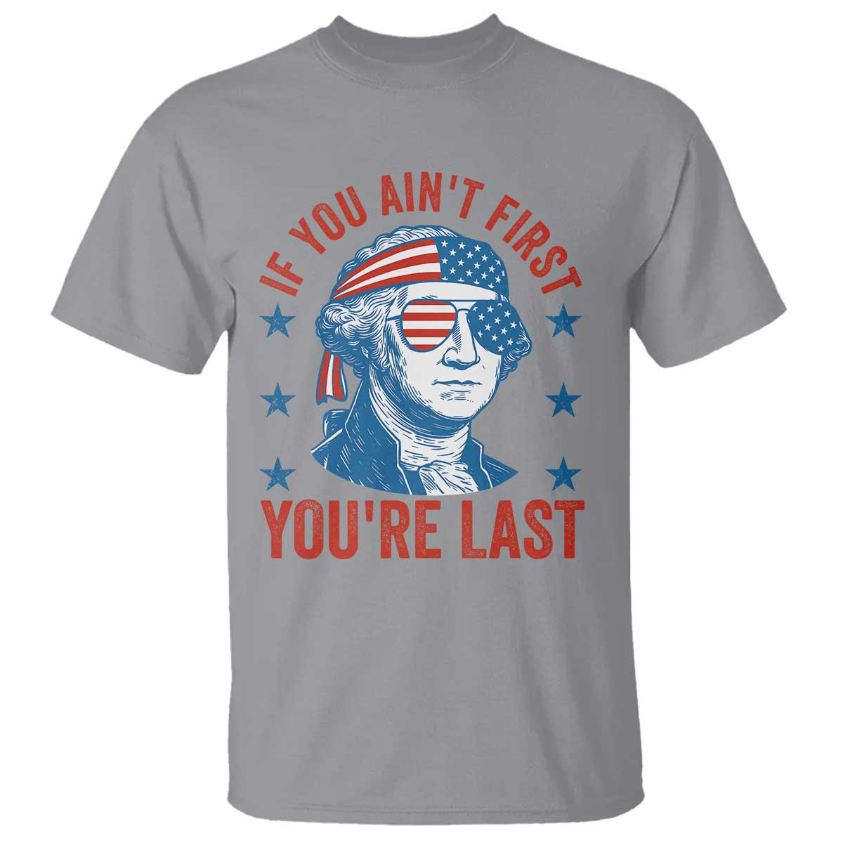 Funny 4th Of July T Shirt George Washington Stay Strapped Or Get Clapped - Wonder Print Shop