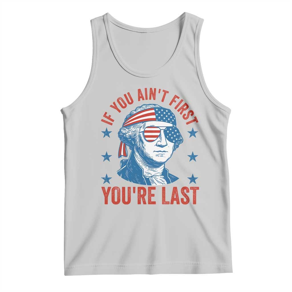 Funny 4th Of July Tank Top George Washington Stay Strapped Or Get Clapped - Wonder Print Shop