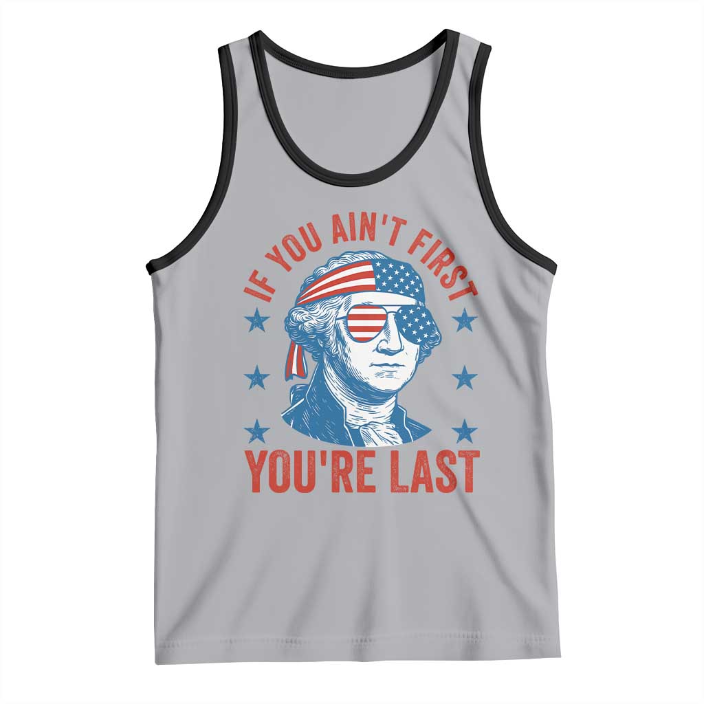 Funny 4th Of July Tank Top George Washington Stay Strapped Or Get Clapped - Wonder Print Shop