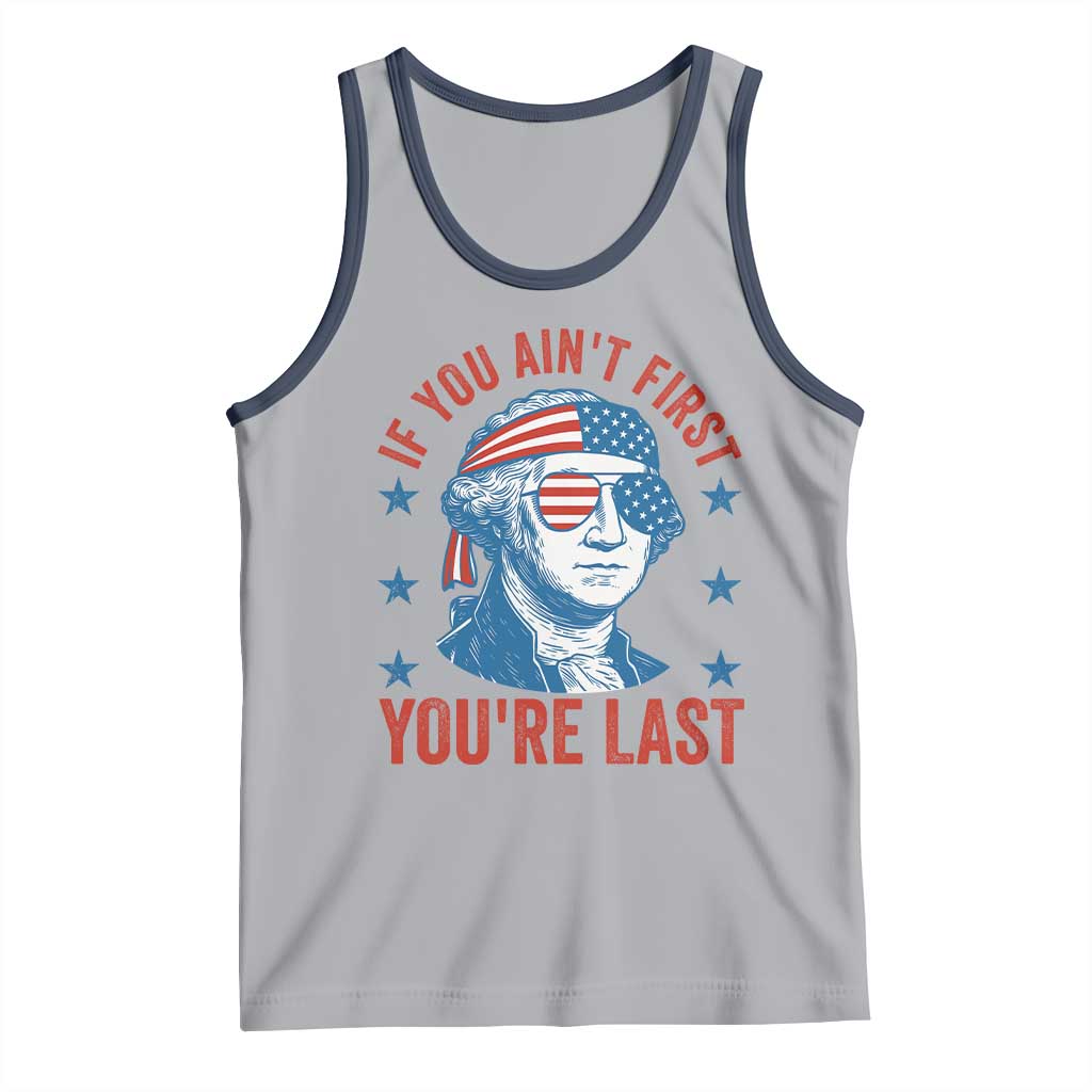Funny 4th Of July Tank Top George Washington Stay Strapped Or Get Clapped - Wonder Print Shop