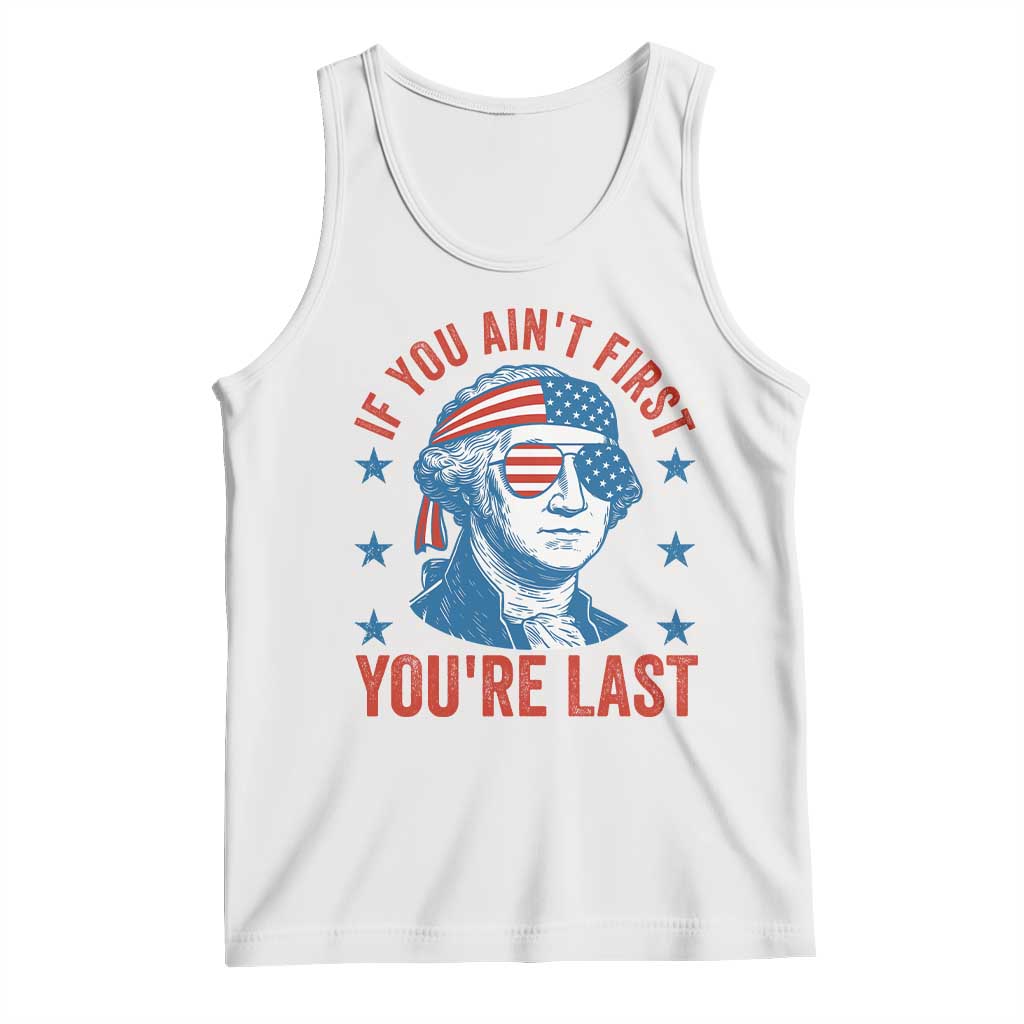 Funny 4th Of July Tank Top George Washington Stay Strapped Or Get Clapped - Wonder Print Shop