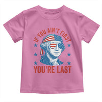 Funny 4th Of July Toddler T Shirt George Washington Stay Strapped Or Get Clapped - Wonder Print Shop