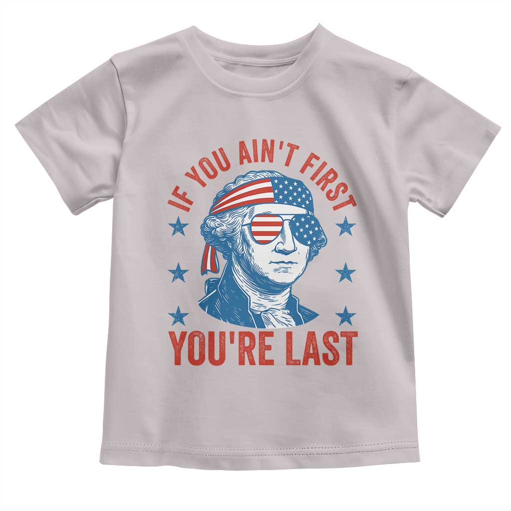 Funny 4th Of July Toddler T Shirt George Washington Stay Strapped Or Get Clapped - Wonder Print Shop
