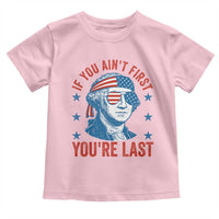 Funny 4th Of July Toddler T Shirt George Washington Stay Strapped Or Get Clapped - Wonder Print Shop