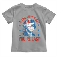Funny 4th Of July Toddler T Shirt George Washington Stay Strapped Or Get Clapped - Wonder Print Shop