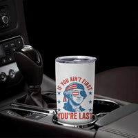 Funny 4th Of July Tumbler Cup George Washington Stay Strapped Or Get Clapped - Wonder Print Shop