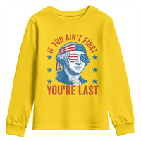 Funny 4th Of July Youth Sweatshirt George Washington Stay Strapped Or Get Clapped - Wonder Print Shop