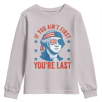 Funny 4th Of July Youth Sweatshirt George Washington Stay Strapped Or Get Clapped - Wonder Print Shop