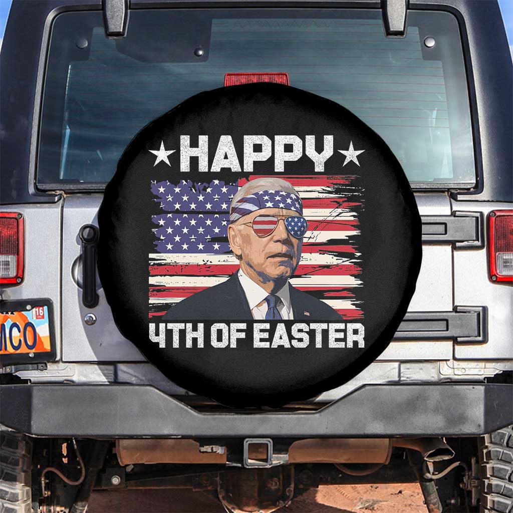 Joe Biden Happy Easter For Funny 4th Of July Spare Tire Cover USA American Flag - Wonder Print Shop