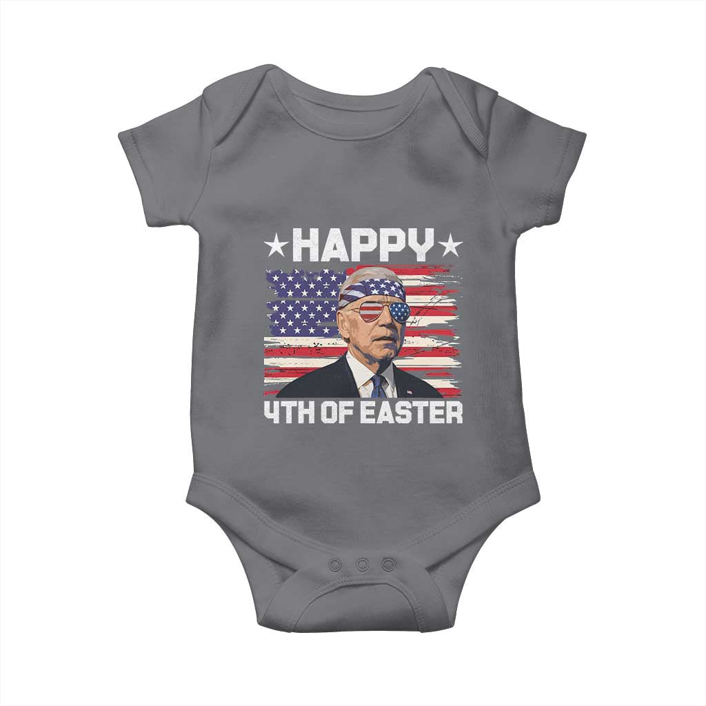 Joe Biden Happy Easter For Funny 4th Of July Baby Onesie USA American Flag - Wonder Print Shop