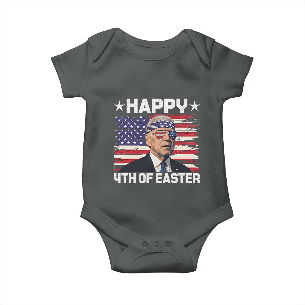 Joe Biden Happy Easter For Funny 4th Of July Baby Onesie USA American Flag - Wonder Print Shop