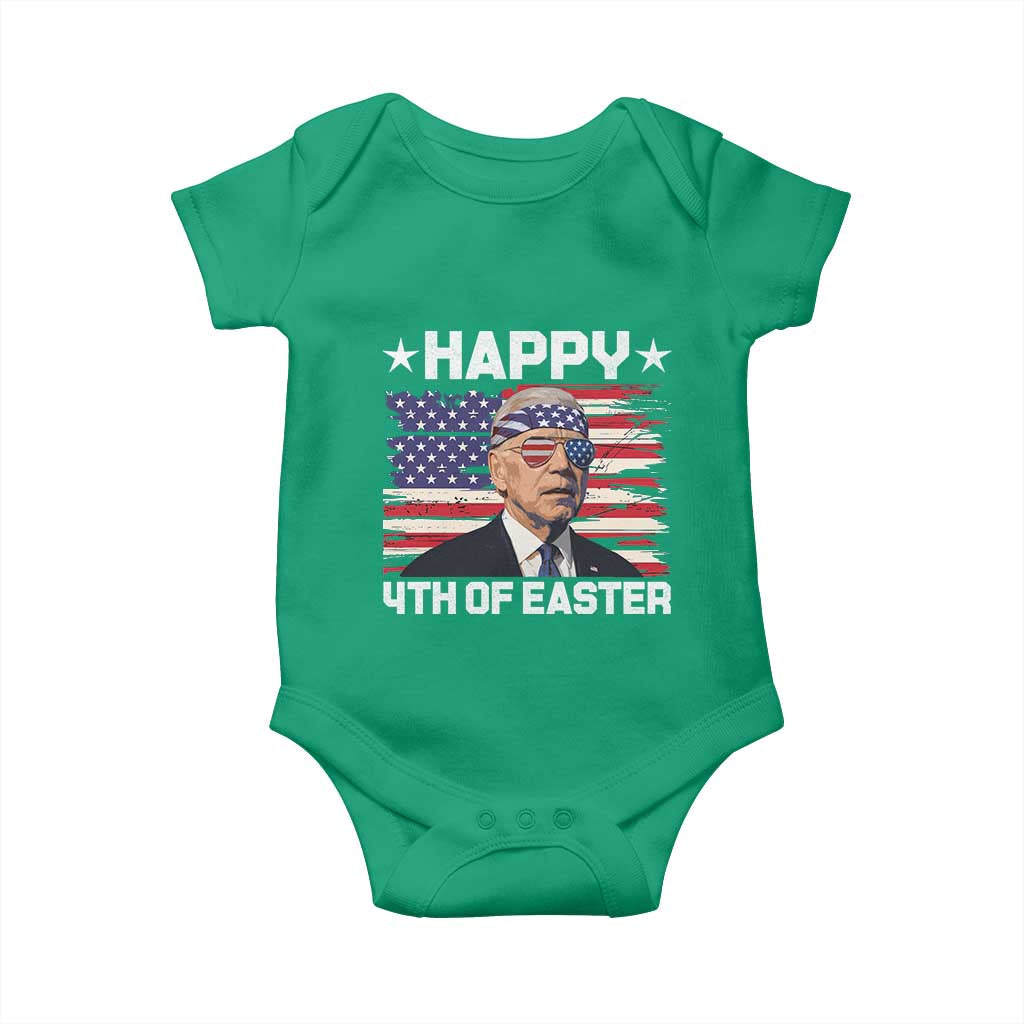 Joe Biden Happy Easter For Funny 4th Of July Baby Onesie USA American Flag - Wonder Print Shop