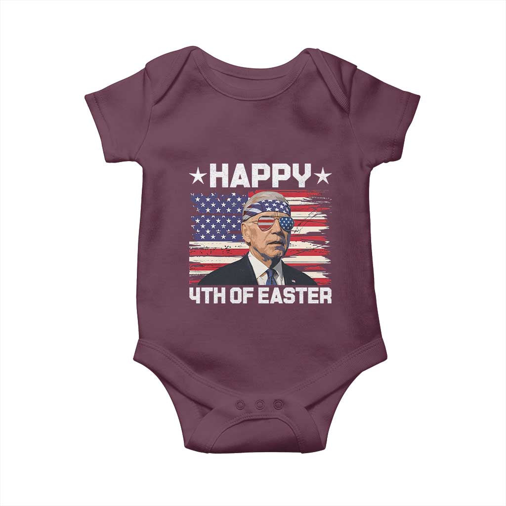 Joe Biden Happy Easter For Funny 4th Of July Baby Onesie USA American Flag - Wonder Print Shop
