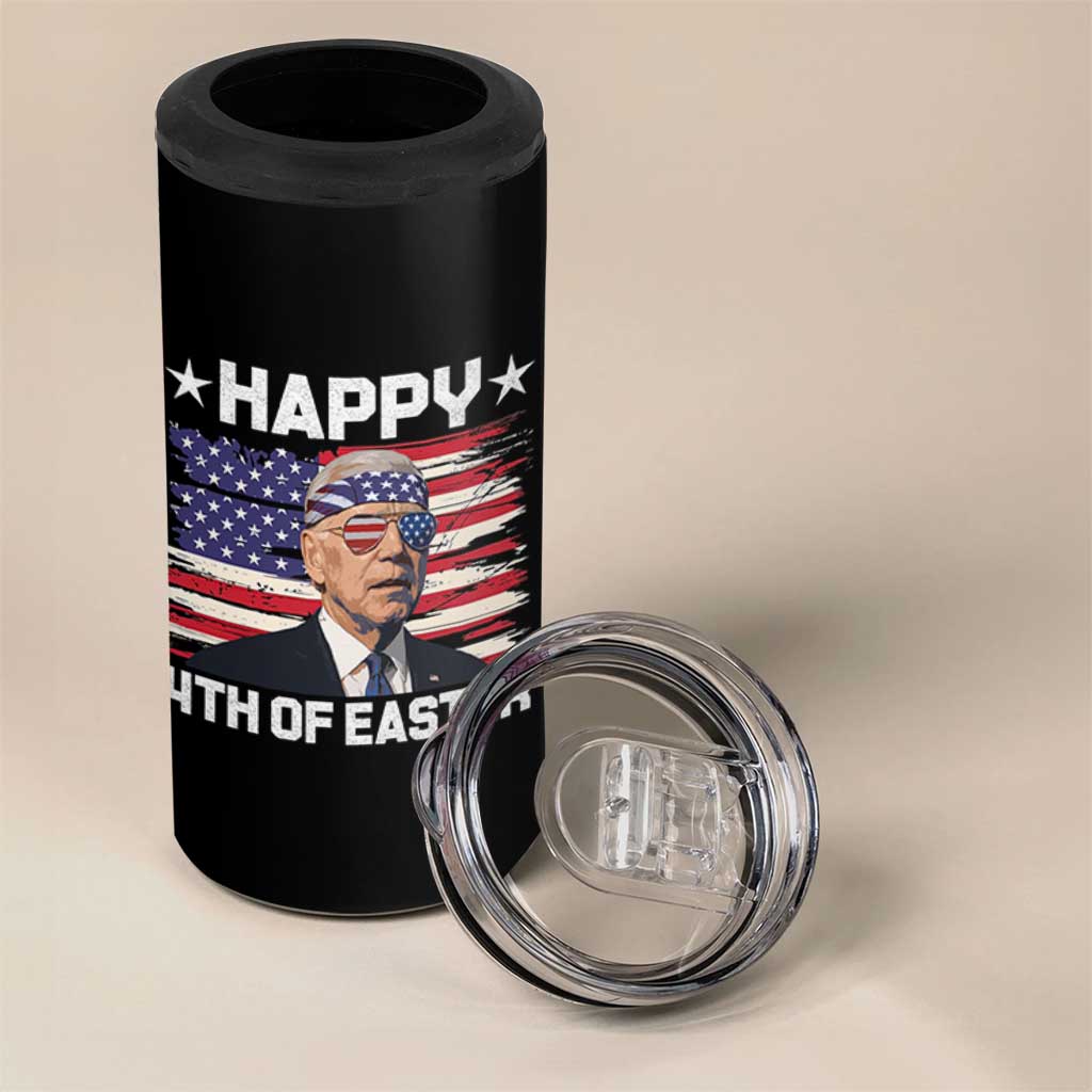 Joe Biden Happy Easter For Funny 4th Of July 4 in 1 Can Cooler Tumbler USA American Flag - Wonder Print Shop