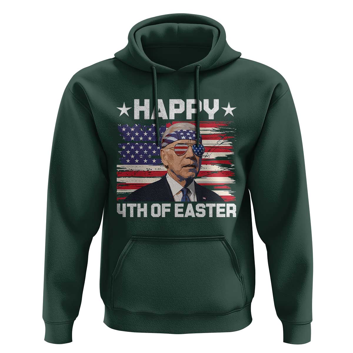 Joe Biden Happy Easter For Funny 4th Of July Hoodie USA American Flag - Wonder Print Shop